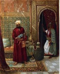 unknow artist Arab or Arabic people and life. Orientalism oil paintings  376